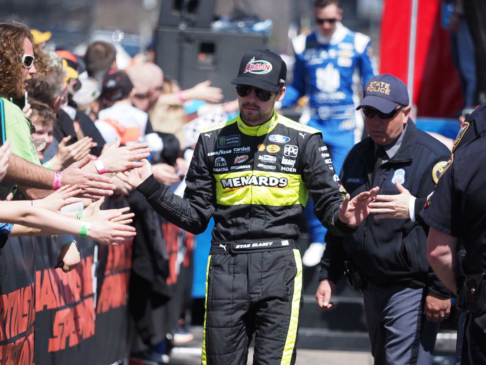 STP 500 Driver introductions Ryan Blaney.JPG